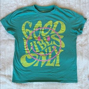 Teal 'Good Vibes Only' women’s graphic T-Shirt